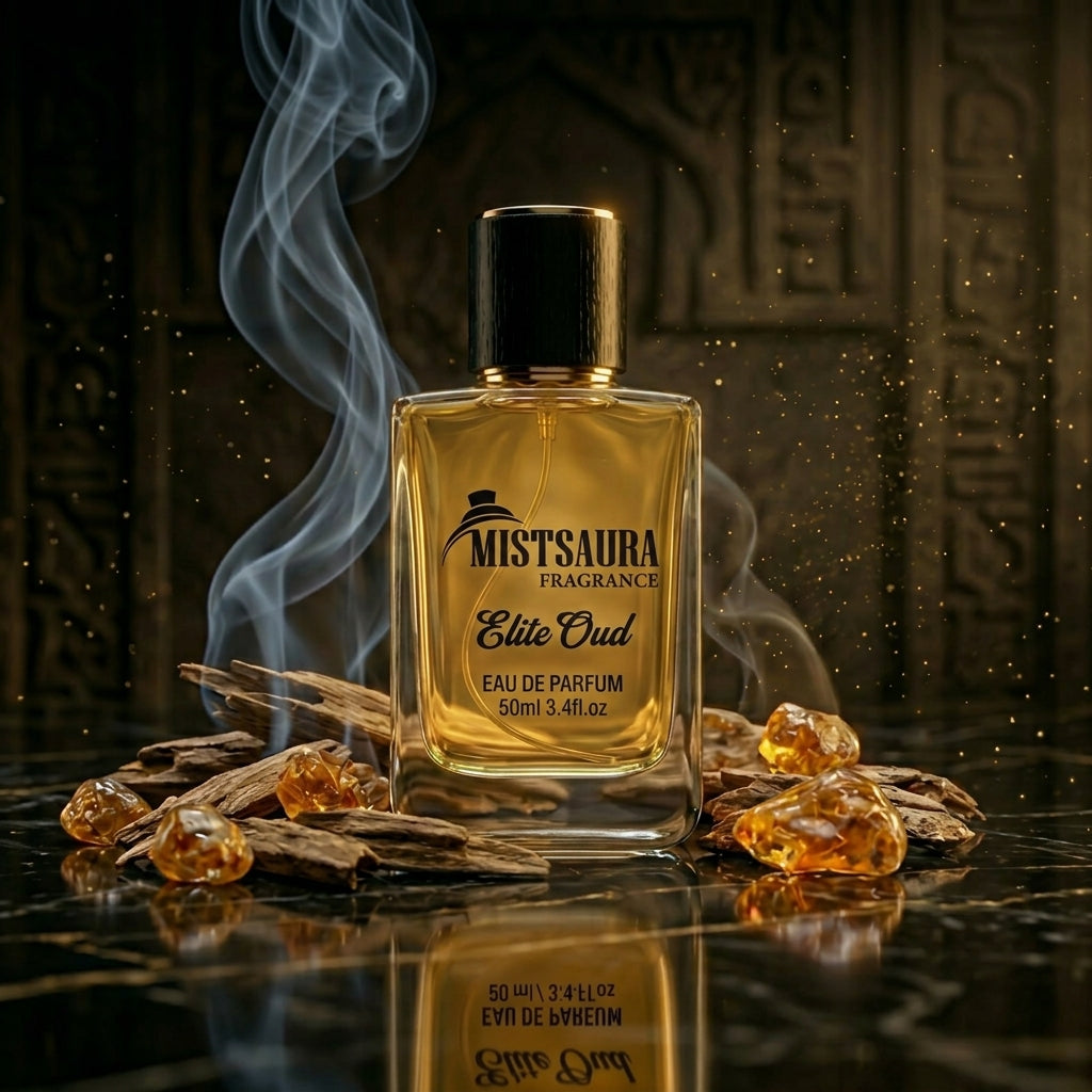 Elite Oud Perfume for Men 50ml by Mistsaura Fragrance – Luxury Oud Long Lasting Intense Scent