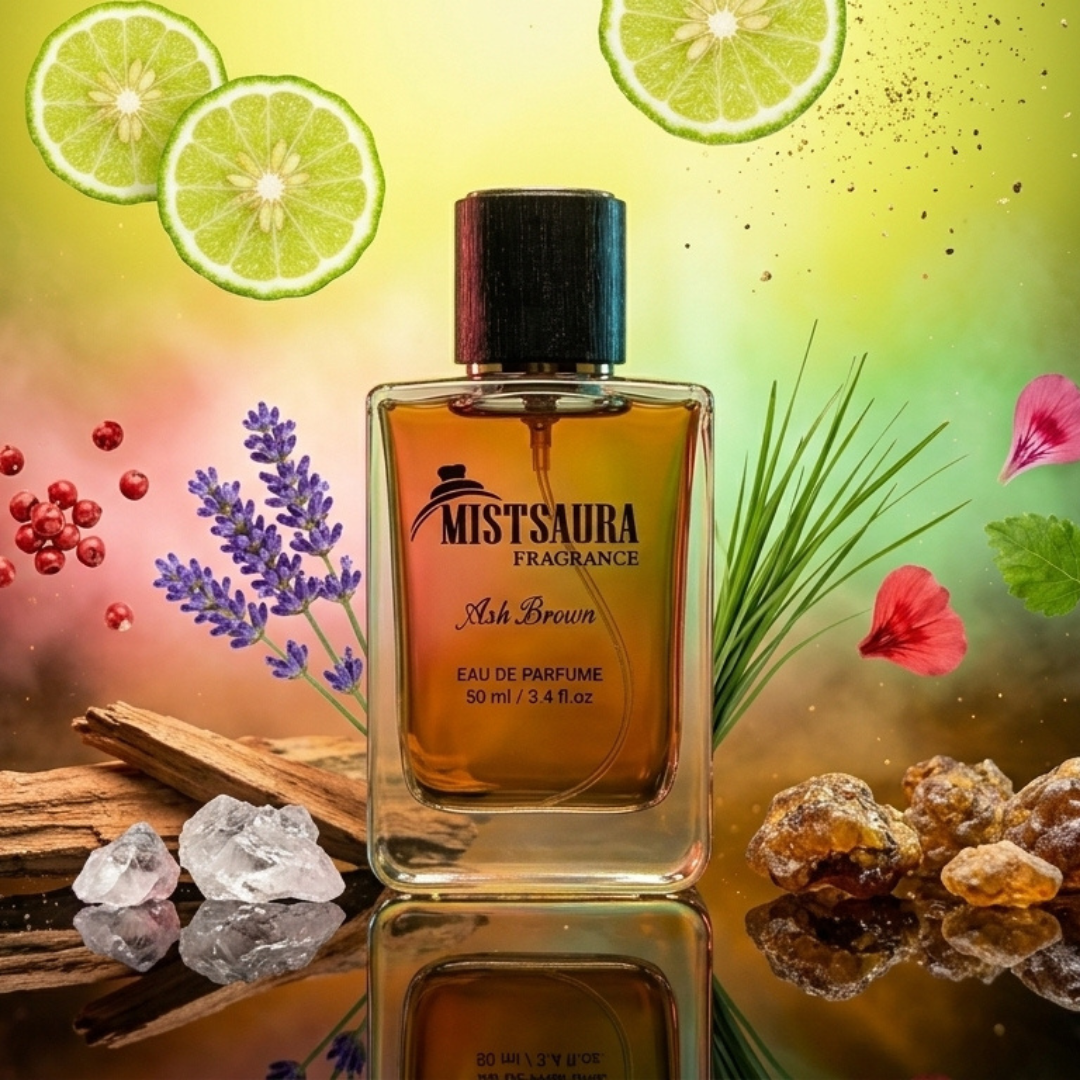 Ash Brown Perfume for Men 50ml by Mistsaura Fragrance – Long Lasting Masculine Luxury Scent