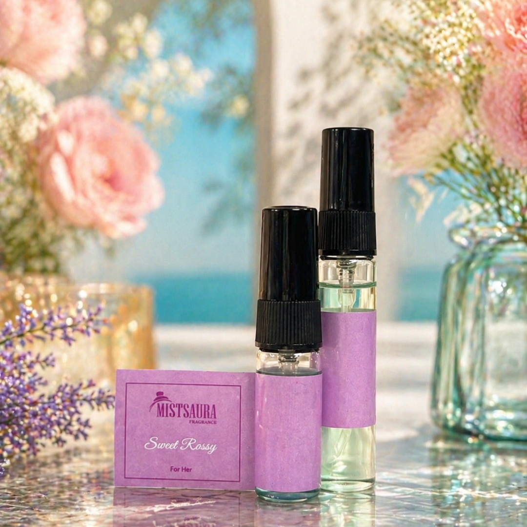 Sweet Rosy Perfume for Women 50ml by Mistsaura Fragrance – Long Lasting Sweet Floral Feminine Scent